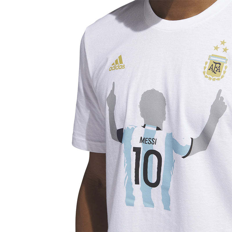 adidas - Men's Argentina Messi 3 Stars T-Shirt (HS0418)