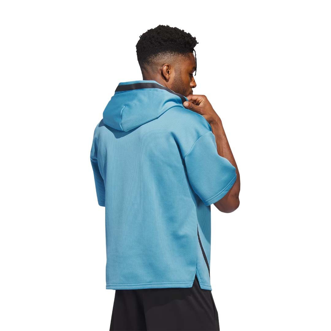 adidas Men s Basketball Select Short Sleeve Hoodie IC2422 SVP Sports