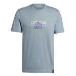 adidas - Men's Blue Codes Linear Graphic T-Shirt (IW2693)