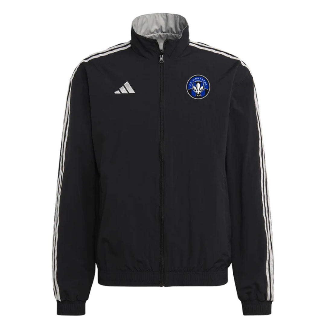 Men s Adidas Black CF Montreal Anthem Full Zip Reversible Jacket