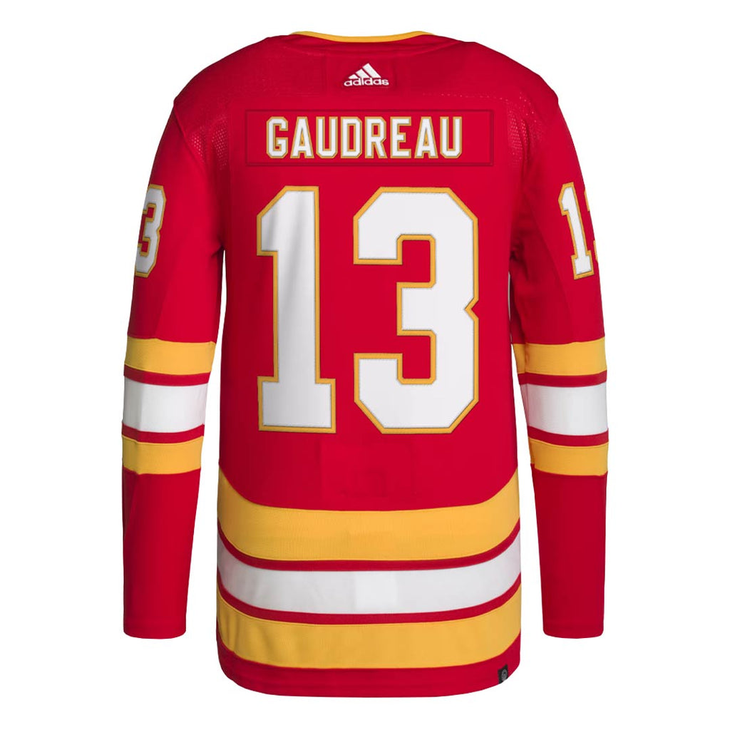 adidas - Men's Calgary Flames Authentic Johnny Gaudreau Home Jersey (GT5691)