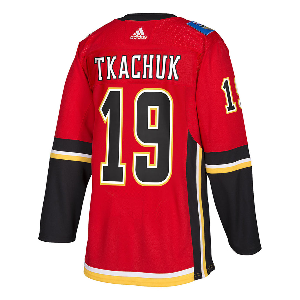 adidas - Men's Calgary Flames Authentic Matthew Tkachuk Home Jersey (CR5211)