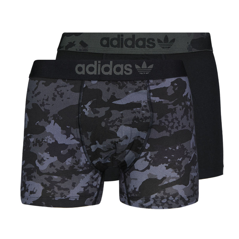 adidas - Men's Comfort Flex 2 Pack Cotton Print Trunk (IU8655)