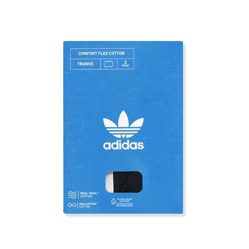 adidas - Men's Comfort Flex 2 Pack Cotton Print Trunk (IU8655)