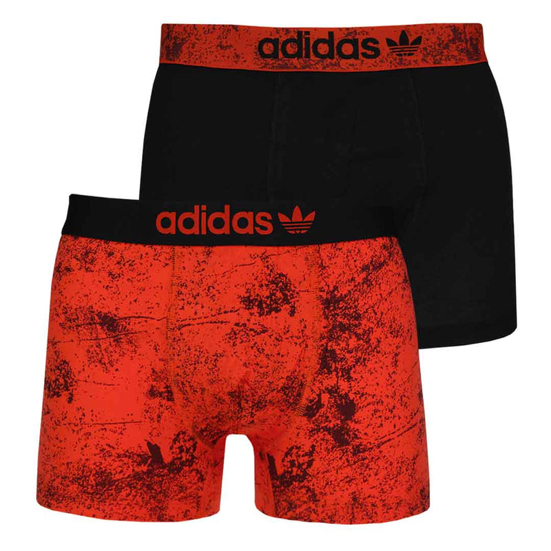 adidas - Men's Comfort Flex Cotton 2 Pack Print Boxer Brief (IU8658)