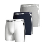 adidas - Men's Comfort Flex Cotton 3-Stripes 3 Pack Boxer Brief (IU8642)