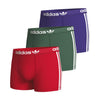 adidas - Men's Comfort Flex Cotton 3-Stripes 3 Pack Trunks (IU8636)