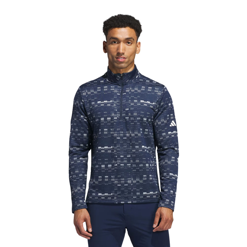adidas - Men's Core Printed 1/4 Zip Pullover Sweatshirt (IX2009)