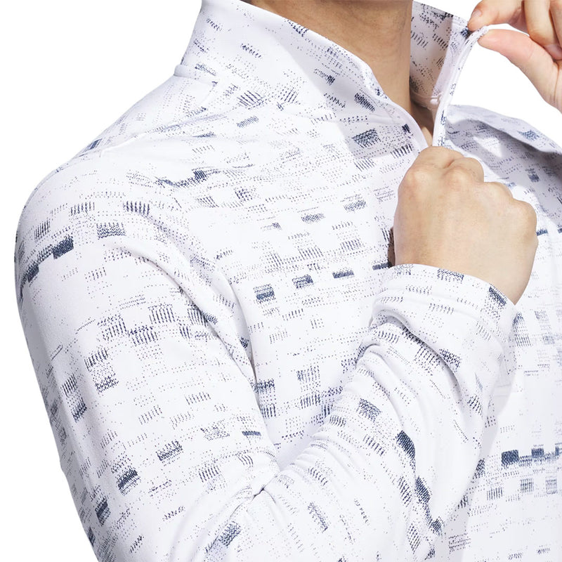 adidas - Men's Core Printed 1/4 Zip Pullover Sweatshirt (IX2010)