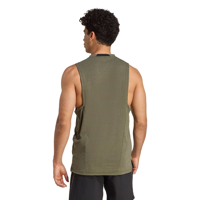 adidas - Men's Designed-For-Training 3-Stripes Tank Top (JX5689)
