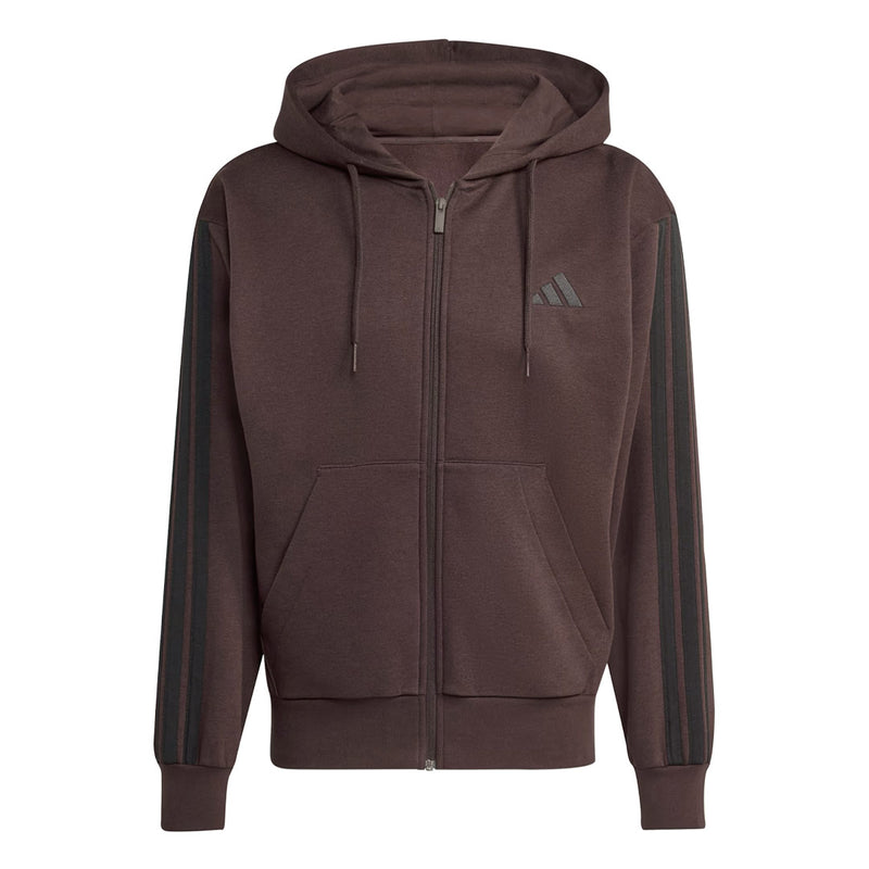 adidas - Men's Essentials 3-Stripes Fleece Full Zip Hoodie (JX0697)