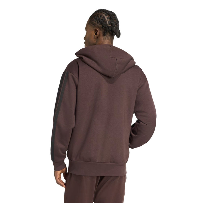 adidas - Men's Essentials 3-Stripes Fleece Full Zip Hoodie (JX0697)
