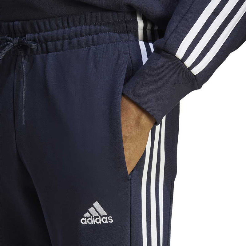 adidas Essentials French Terry Tapered Cuff 3-Stripes Pants - Blue | adidas  Philippines