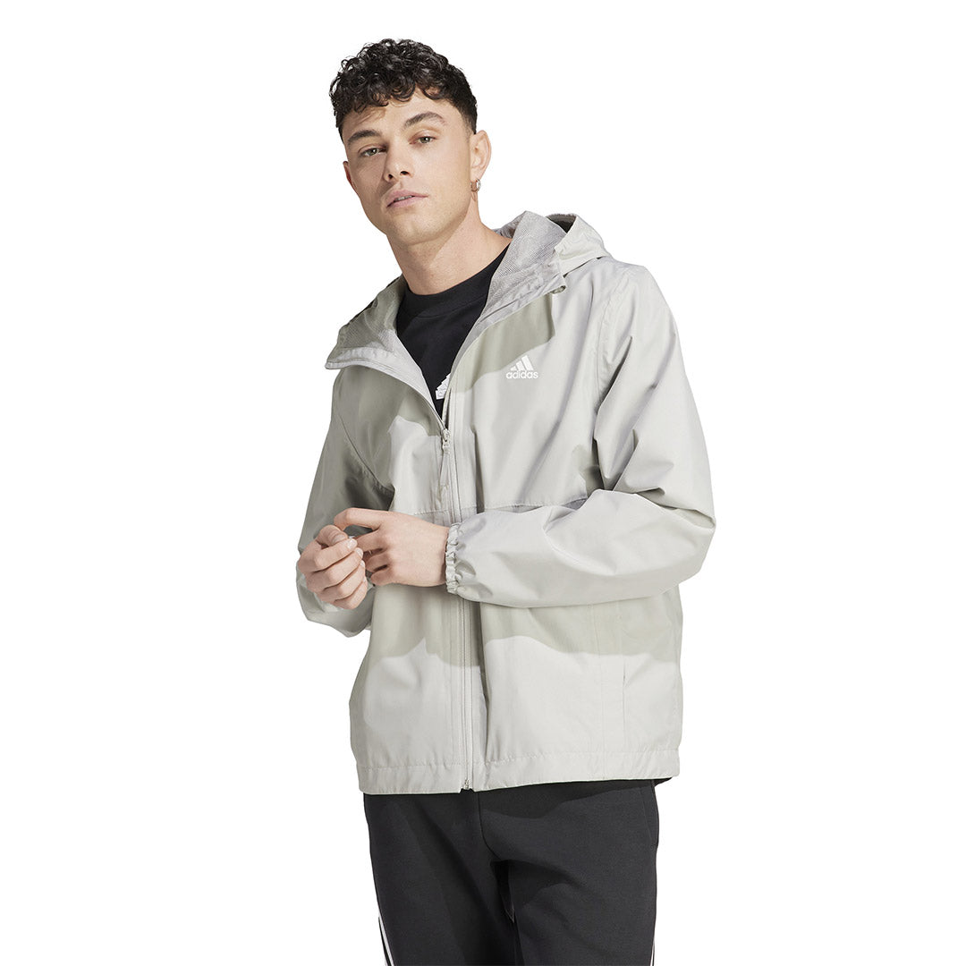 Adidas men's essentials hooded wind jacket on sale
