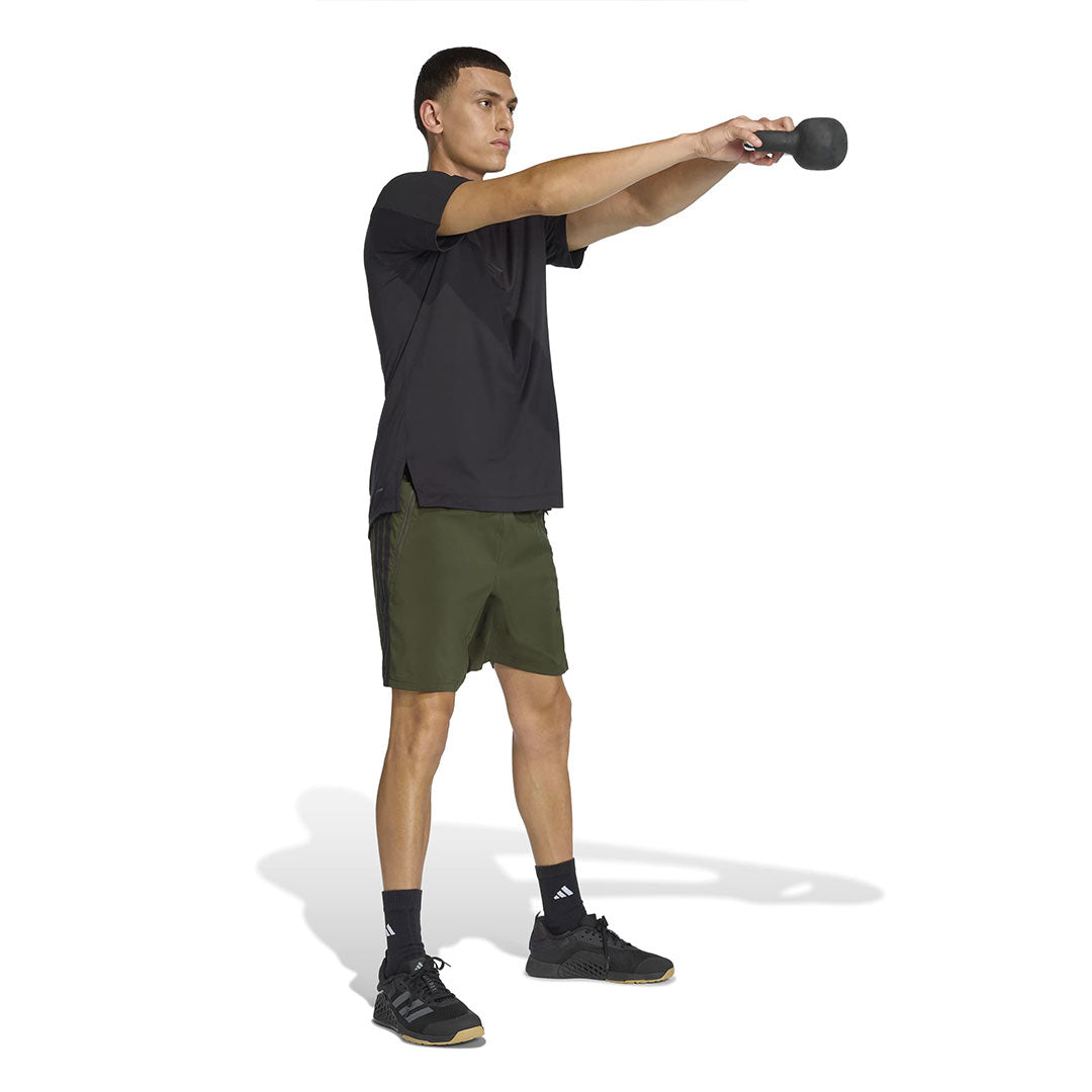 adidas - Men's Essentials Training 3-Stripes Woven Shorts (JX2720