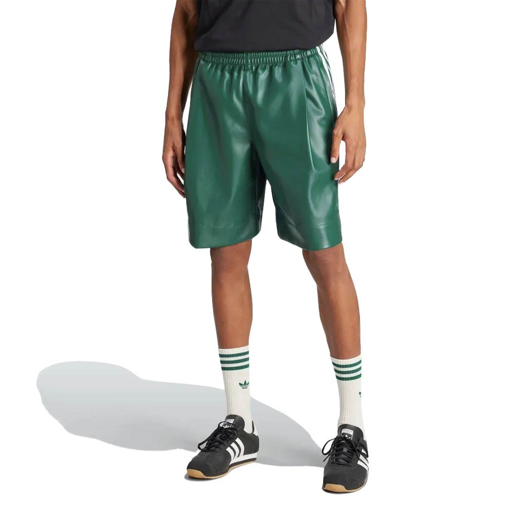 adidas - Men's Faux Leather Adicolor 3-Stripes Shorts (IZ4042)