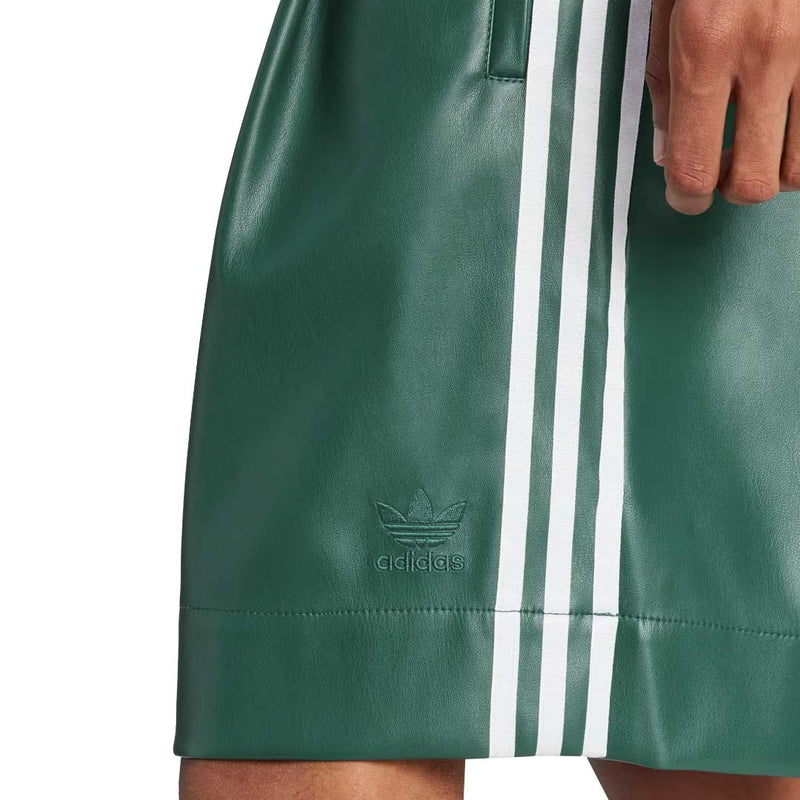 adidas - Men's Faux Leather Adicolor 3-Stripes Shorts (IZ4042)