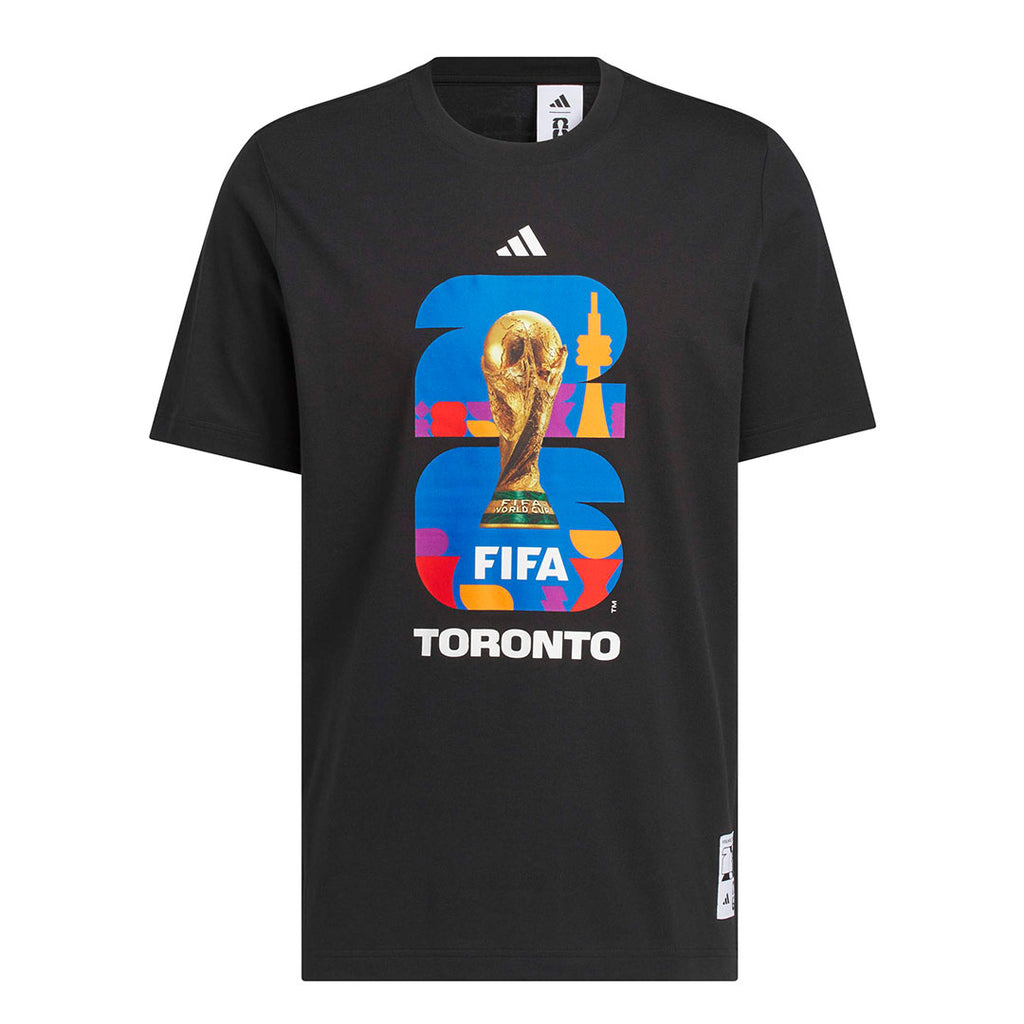  World  Man 1st Stadium Live　新品 adidas - Men's FIFA World Cup 2026 Toronto Graphic T-Shirt (KE1829