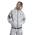 adidas - Men's Future Icons All Over Print Full Zip Hoodie (IB6124)