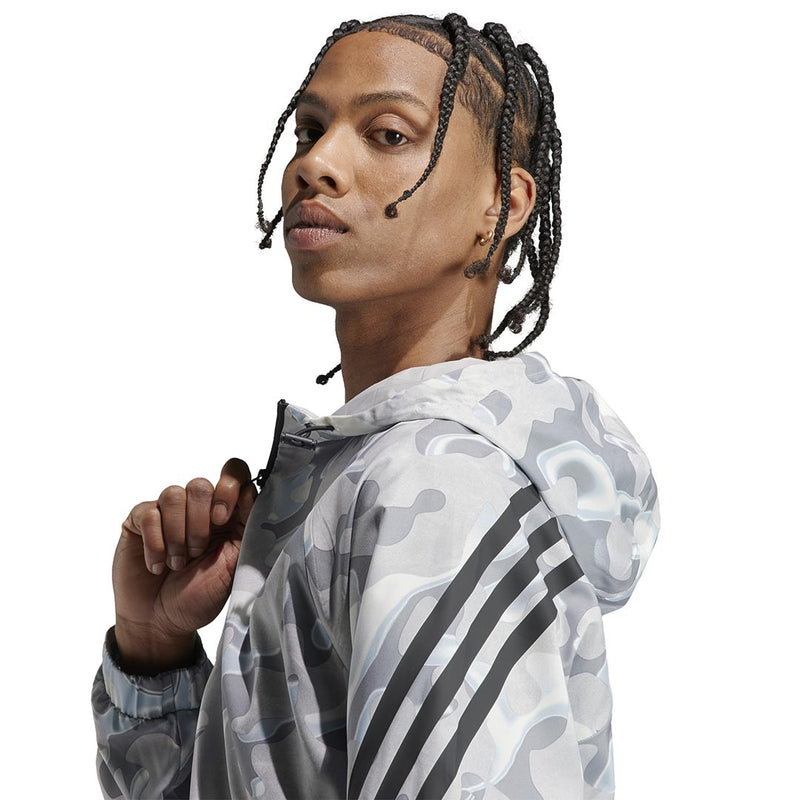 adidas - Men's Future Icons All Over Print Full Zip Hoodie (IB6124)