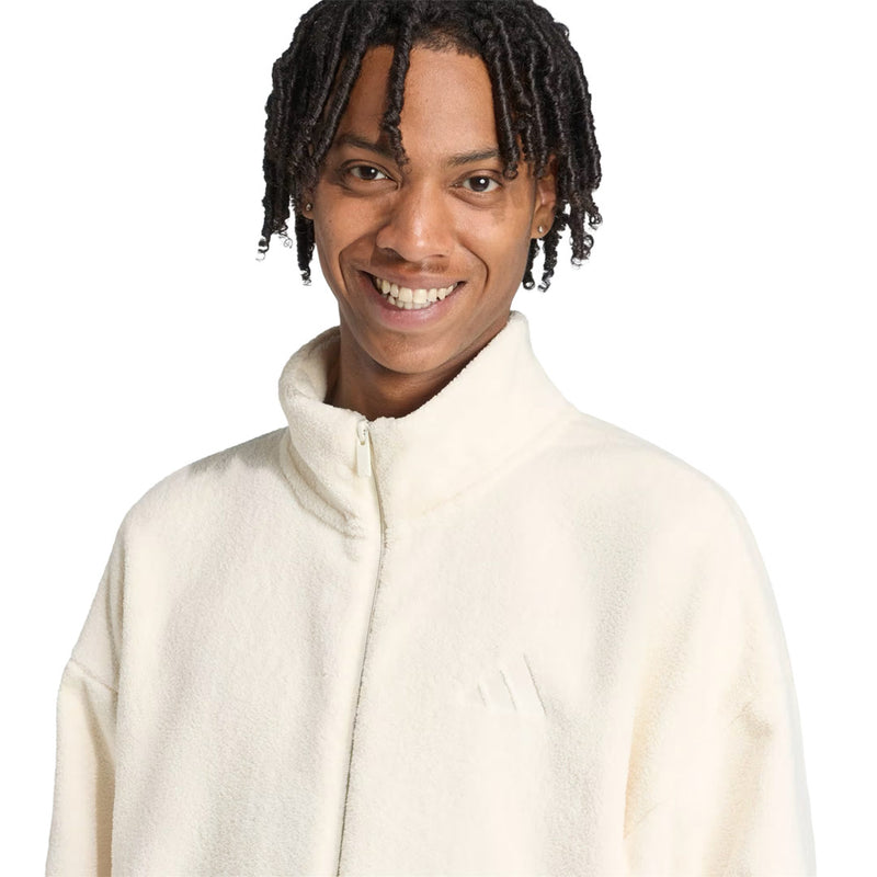 adidas - Men's Future Icons Small Logo Low Pile Fleece Track Jacket (JM6050)