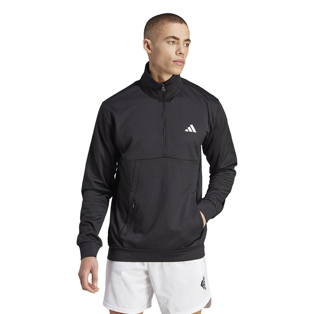 adidas - Haut d'entraînement Game And Go à petit logo et fermeture éclair 1/4 pour homme (HZ3055) 