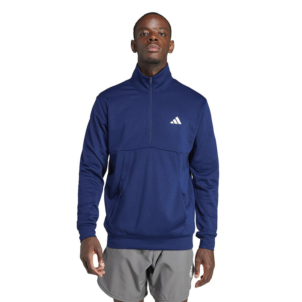 adidas - Haut d'entraînement Game And Go à petit logo et fermeture éclair 1/4 pour homme (IM1772) 
