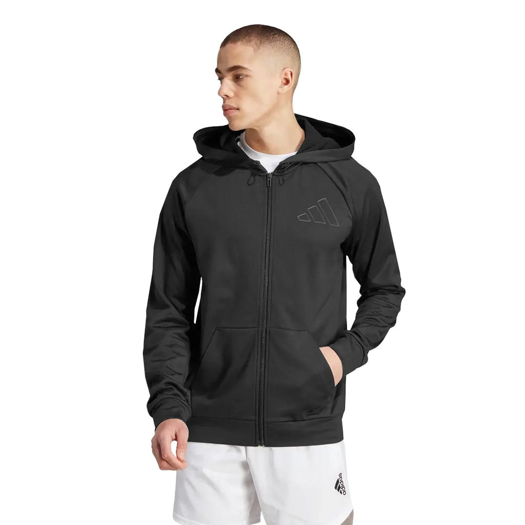 adidas - Men's Game and Go Small Logo Training Full Zip Hoodie (HZ3060)