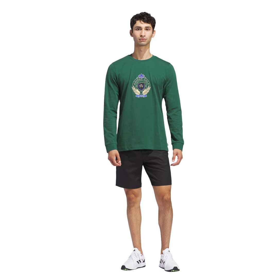 adidas - Men's Go-To Crest Graphic Long Sleeve T-Shirt (IN6348
