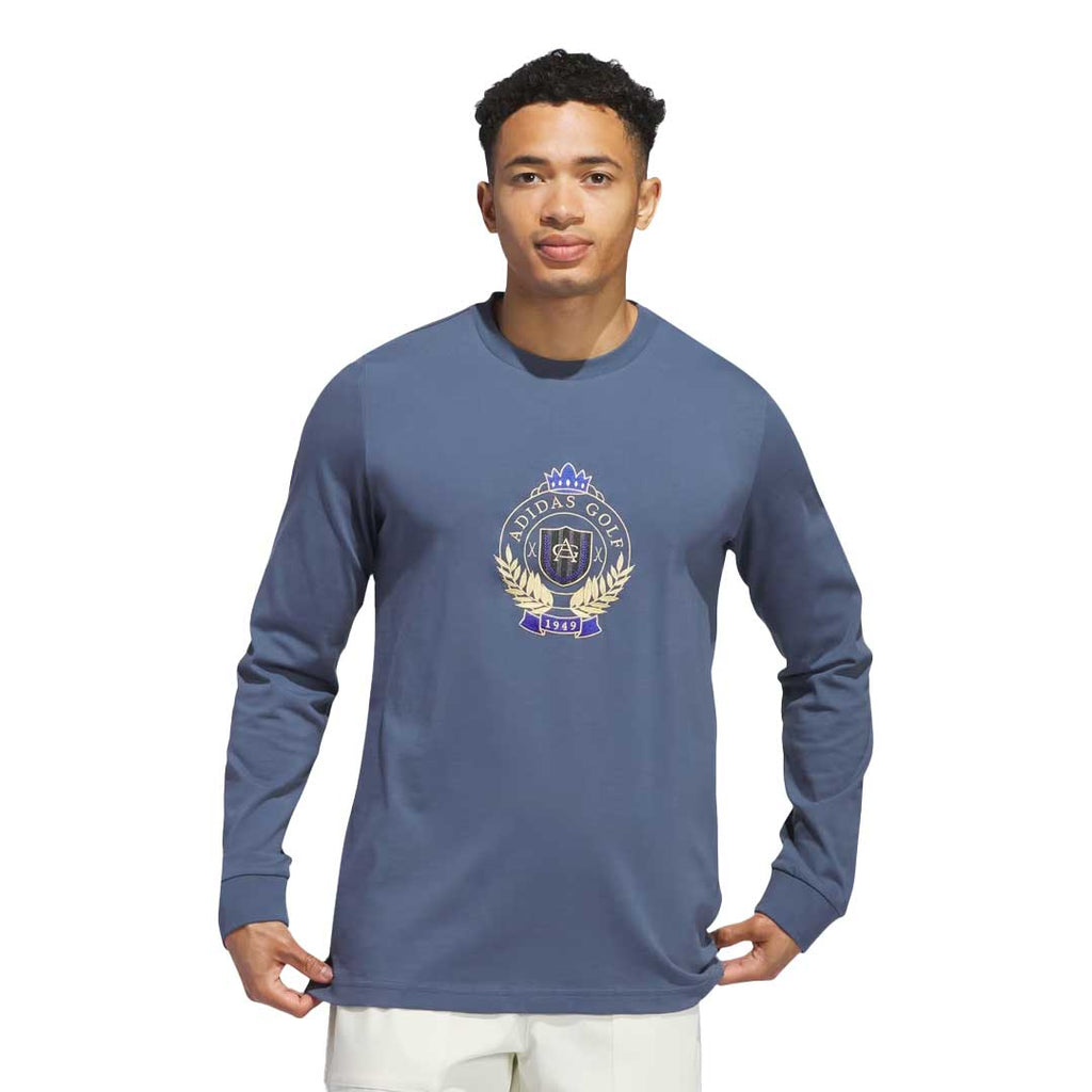 adidas - T-shirt à manches longues avec écusson Go-To pour homme (IN6349)