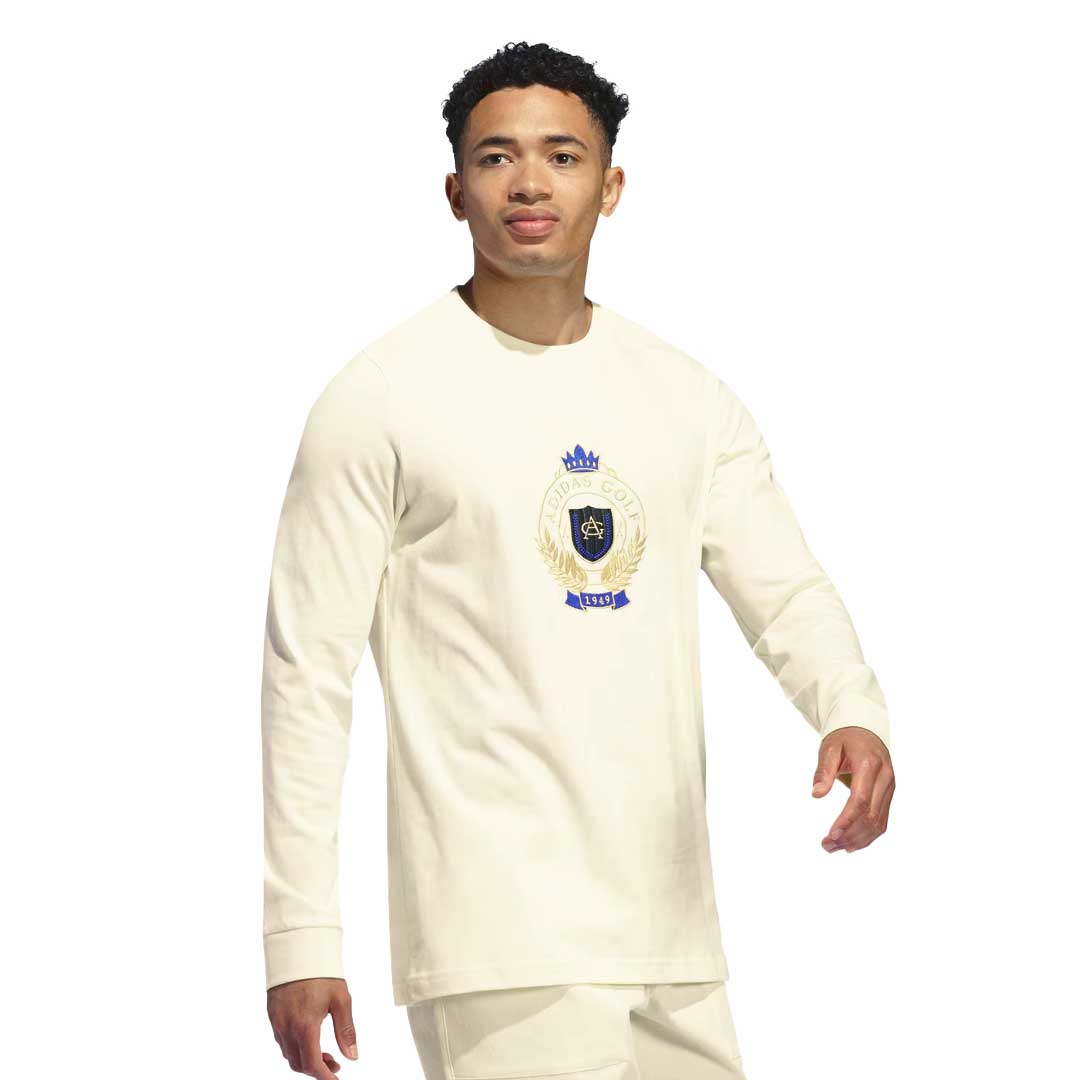 adidas - Men's Go-To Crest Graphic Long Sleeve T-Shirt (IS3272