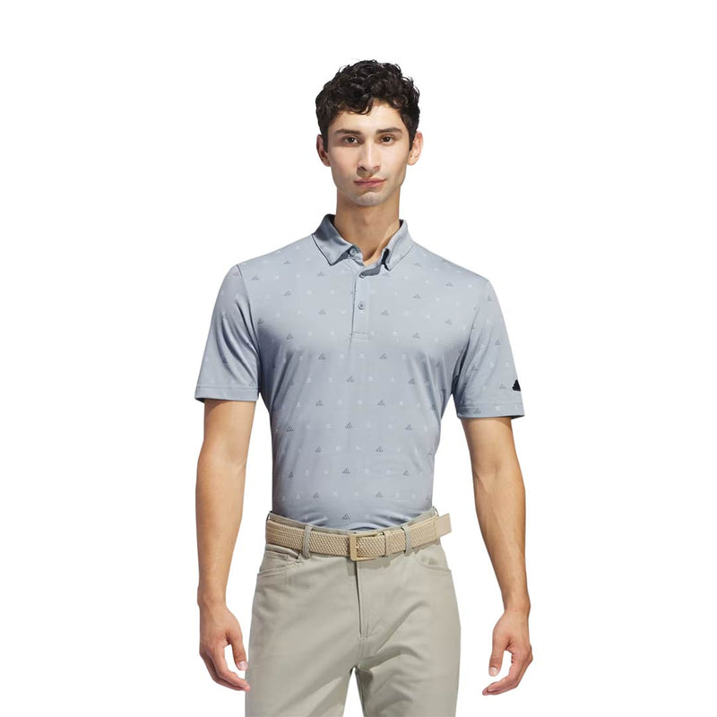 adidas - Men's Go-To Mini Crest Print Polo (IS7332)