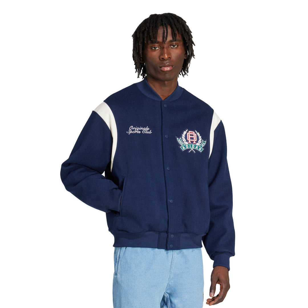 adidas - Men's Graphic College Varsity Loose Bomber Jacket (JX8181