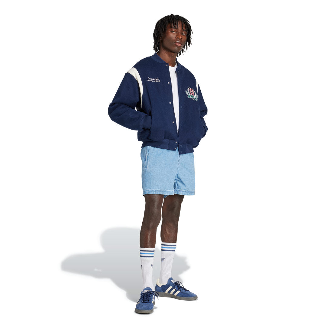 adidas - Men's Graphic College Varsity Loose Bomber Jacket (JX8181