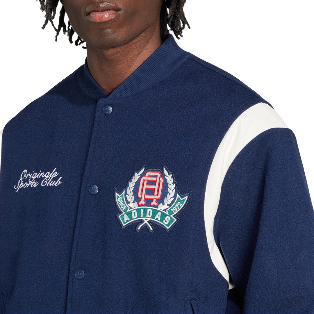 adidas - Men's Graphic College Varsity Loose Bomber Jacket (JX8181