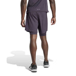adidas - Men's HIIT Workout HEAT.RDY 2-In-1 Shorts (IL7130 7IN)