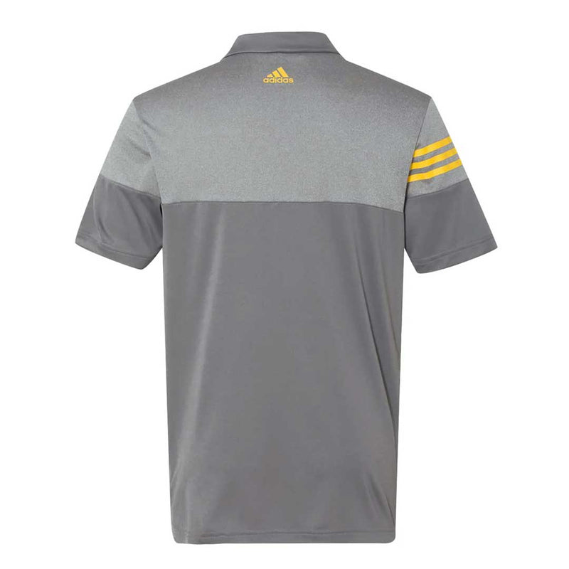 adidas - Men's Heathered 3-Stripes Colorblocked Polo (CZ4352)