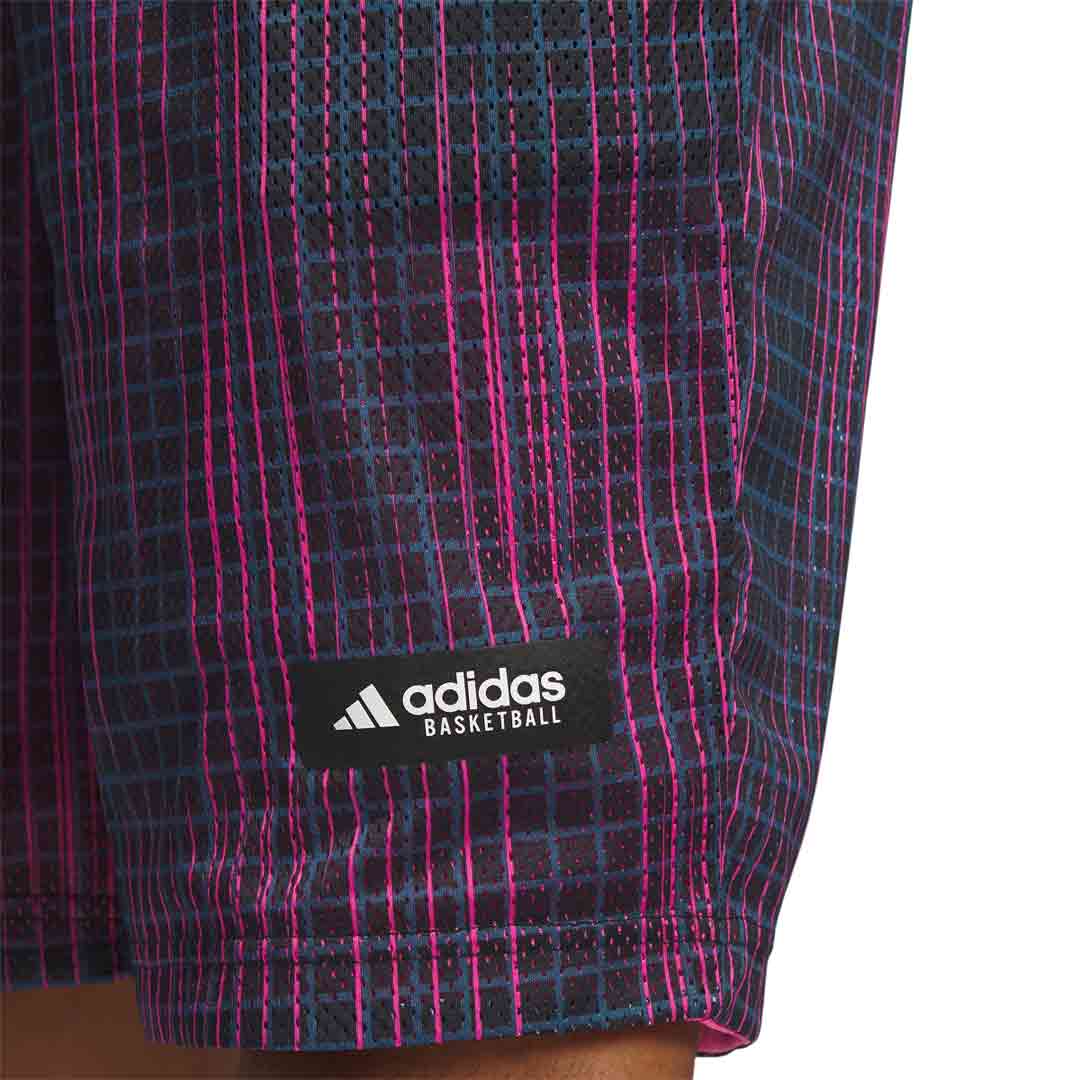 adidas - Men's Legends Metaverse Printed 7 Inch Basketball Shorts