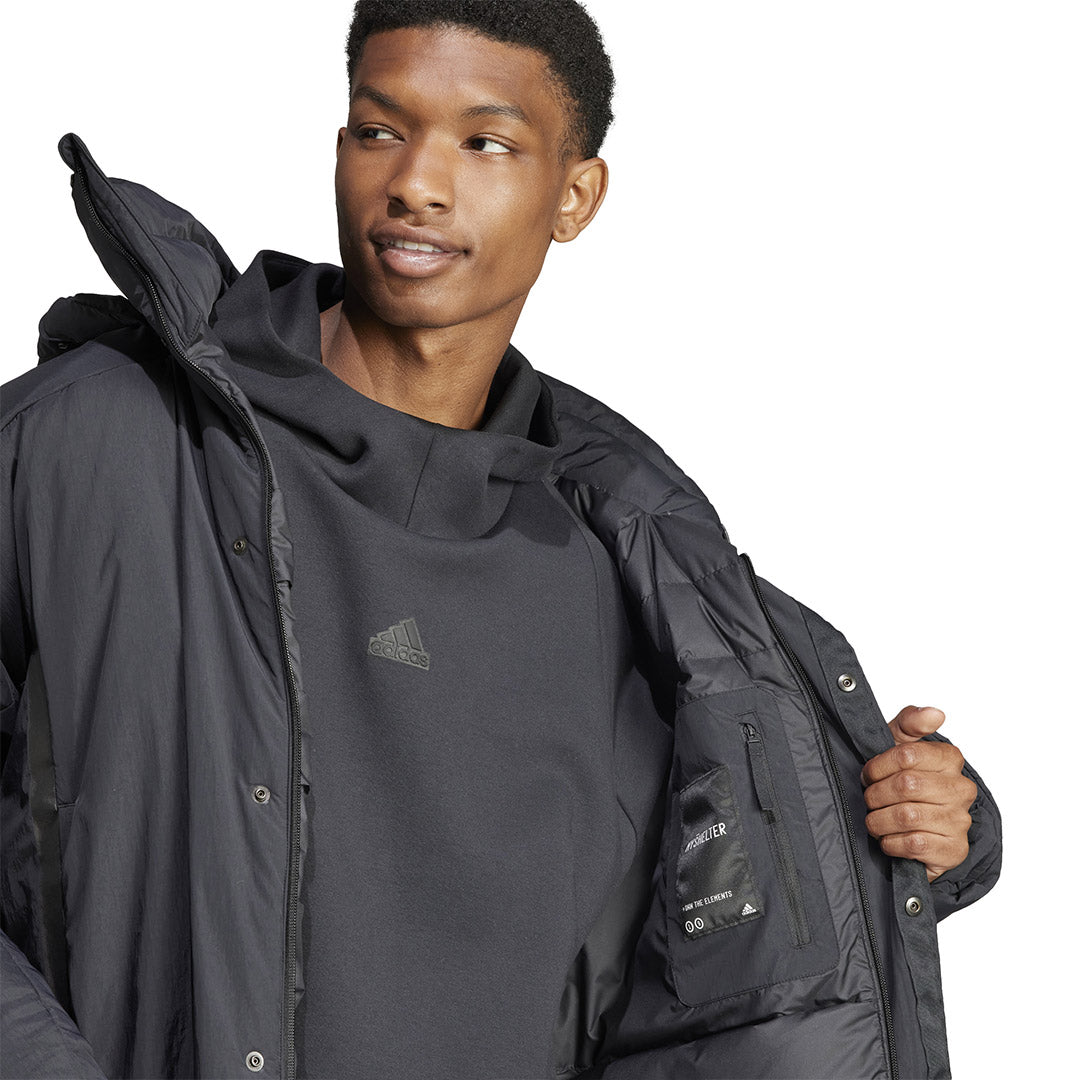 Grey adidas coat on sale