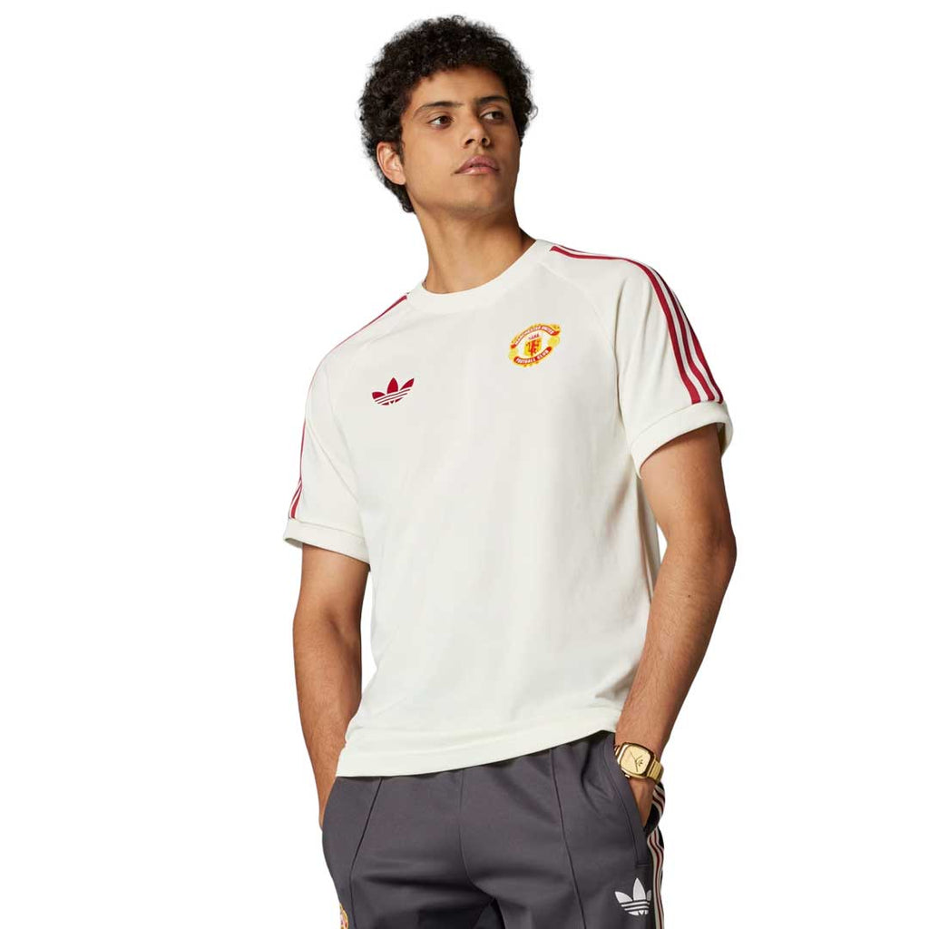 adidas - Men's Manchester United Adicolor Classics 3-Stripes T-Shirt (IY0045)
