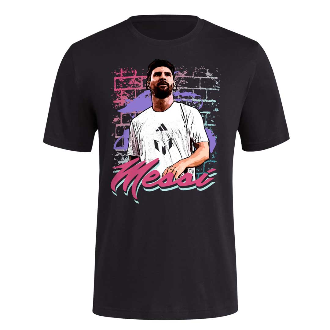  Man Tシャツ 肖像 stadium LIVE adidas - Men's Messi Mural T-Shirt (JJ3627) – SVP Sports