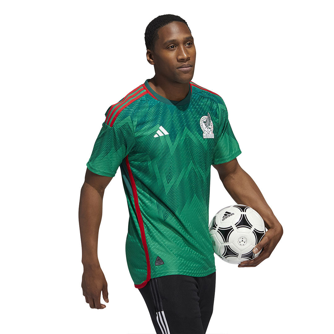 Adidas Mexico 22 Home Authentic Jersey Men Vivid Green Collegiate Green XL