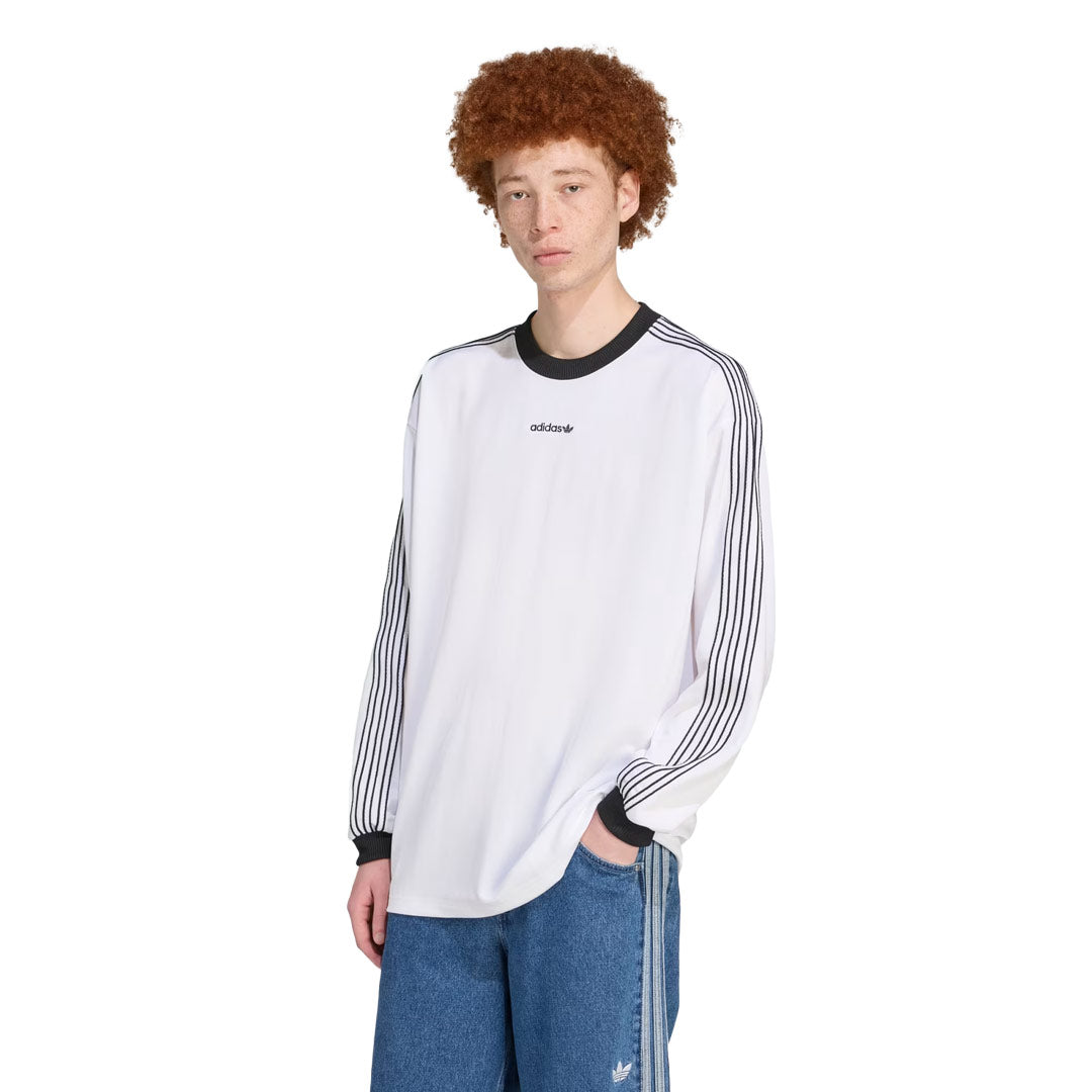 adidas - Men's Originals 3-Stripes Long Sleeve Jersey (JX3100