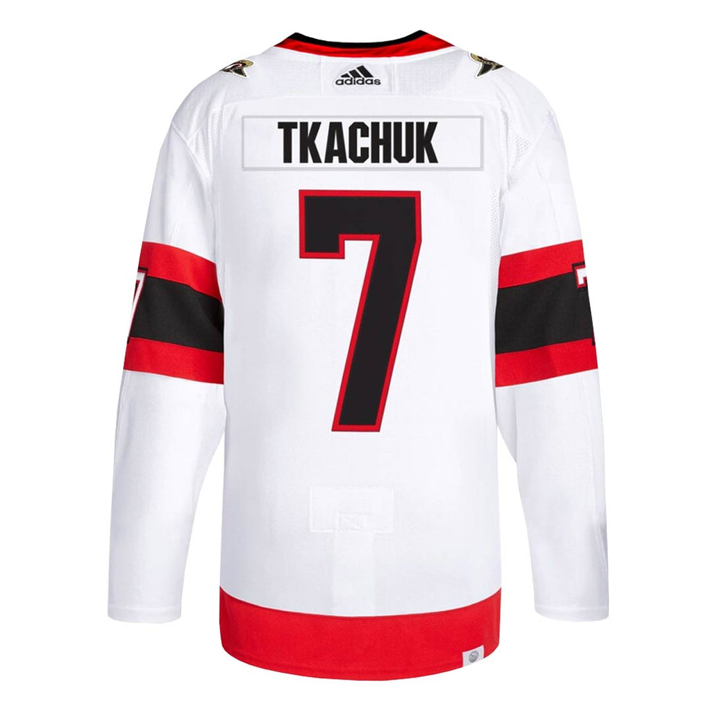 adidas - Men's Ottawa Senators Authentic Away Brady Tkachuk Jersey (GT8151)
