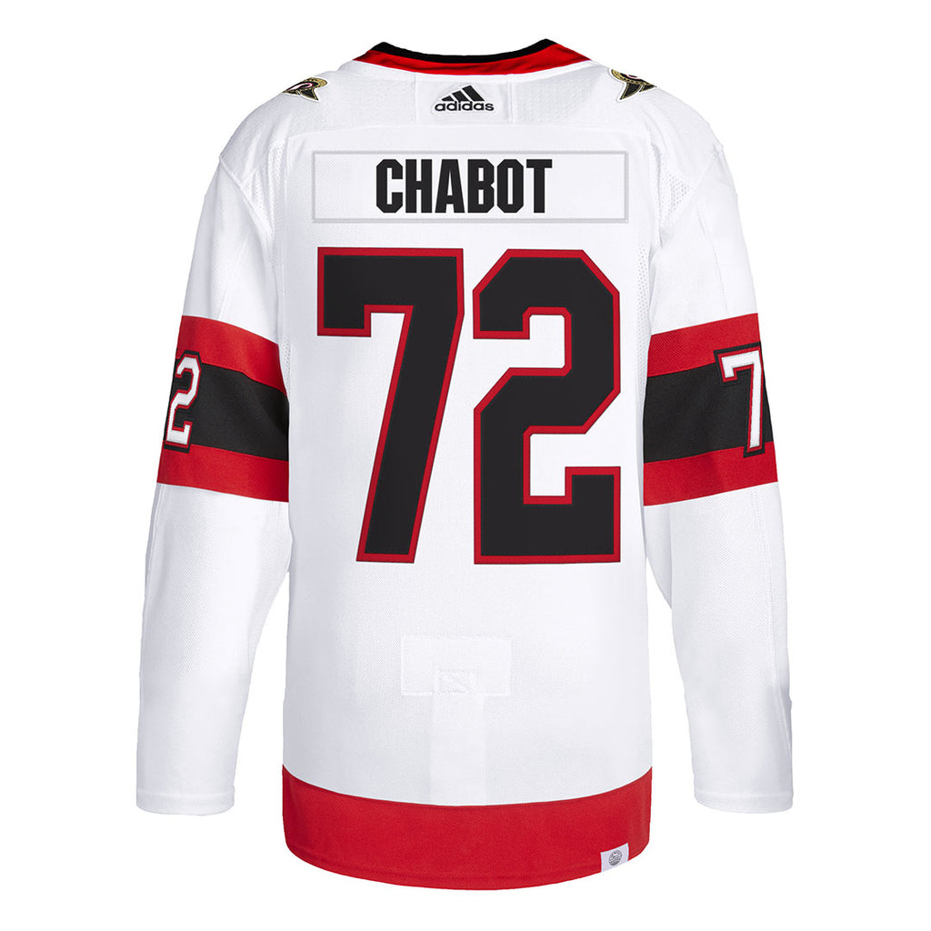 adidas - Men's Ottawa Senators Authentic Thomas Chabot Away Jersey (HZ9791)