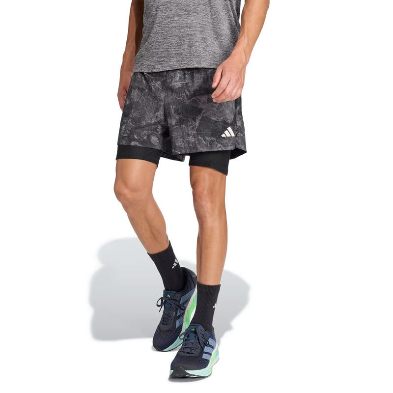 adidas - Men's Own The Run Spray Dye 2-In-1 Shorts (JN9680)