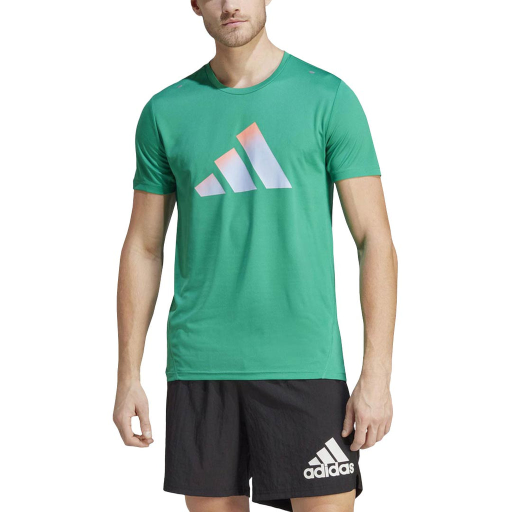 adidas - T-shirt à manches courtes Run Icons 3 Bar pour hommes (HR3245)