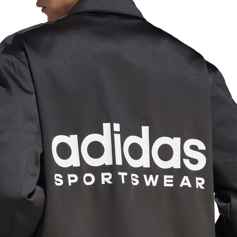 adidas - Veste d'entraîneur en satin pour homme (IB8395) 