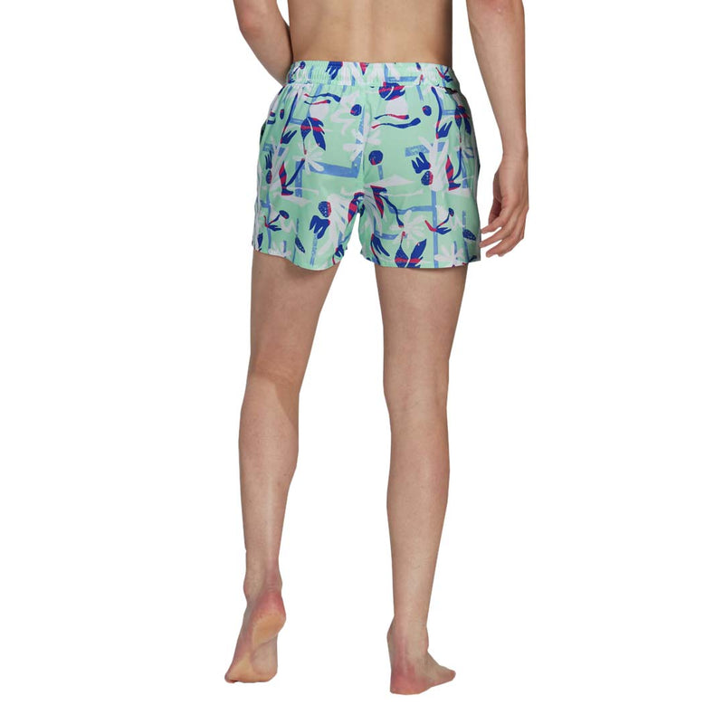 adidas - Short de bain CLX 3" à imprimé floral saisonnier pour homme (HT2120)
