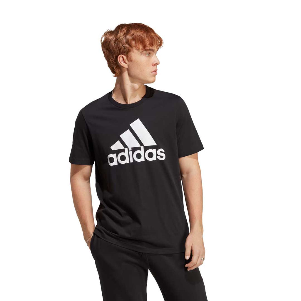 adidas - T-shirt en jersey simple avec grand logo pour hommes (IC9347) 